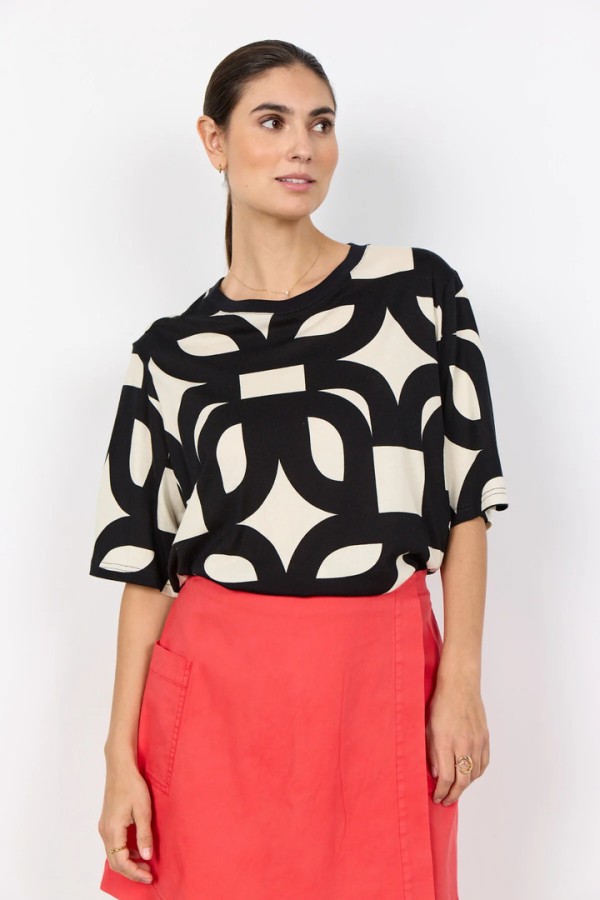 FELICITY AOP 541 T-shirt Black