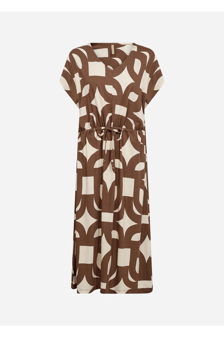 FELICITY AOP 543 Dress Brown