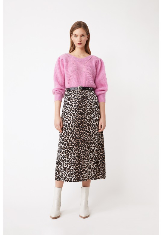 Fun Leopard long skirt