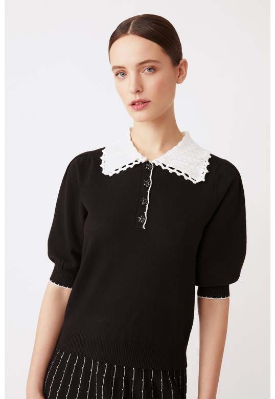 Pieroly Fantasy short jumper with buttoned details