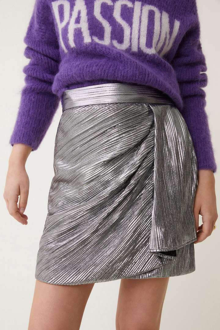 Flor skirt silver