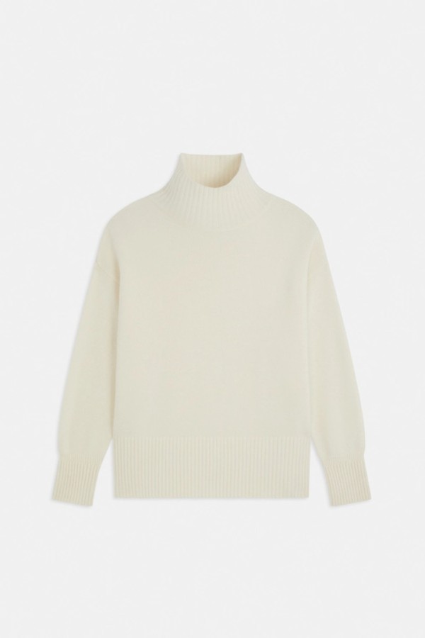 Palace Off-white wool turtle neck jumper