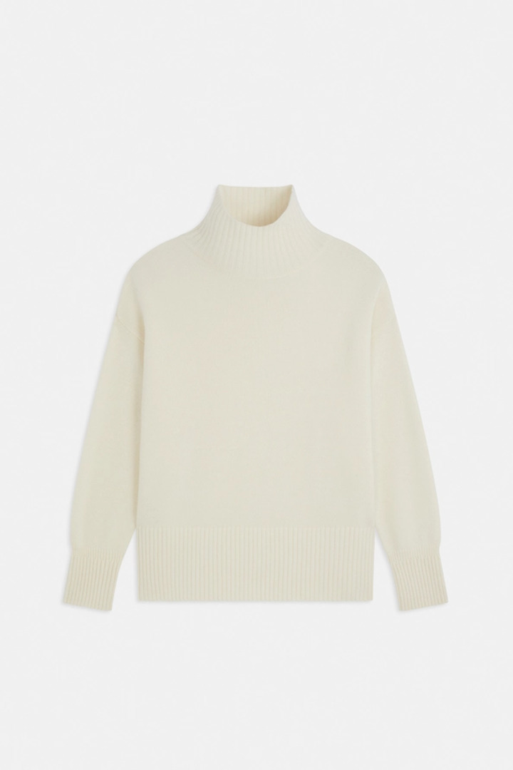Palace Off-white wool turtle neck jumper