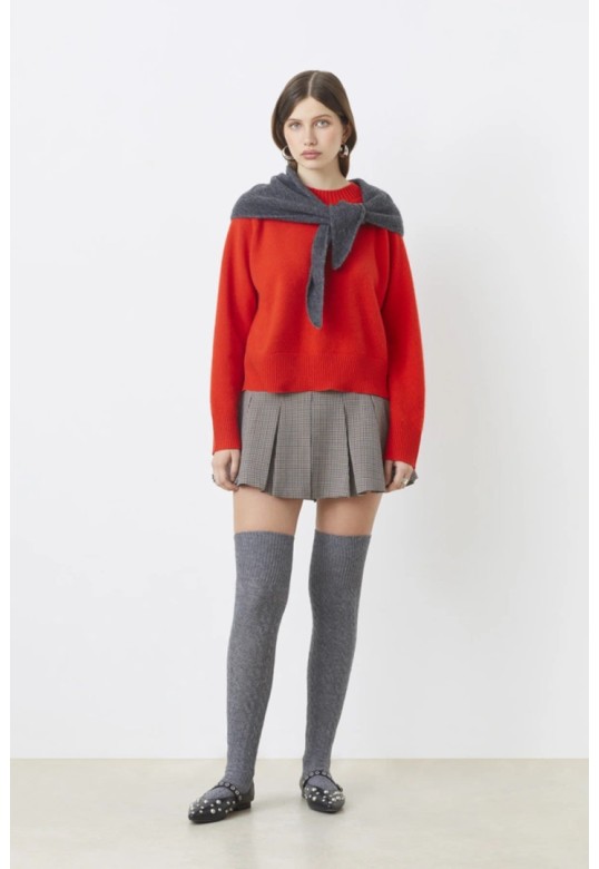 Paulvar Plain red wool jumper