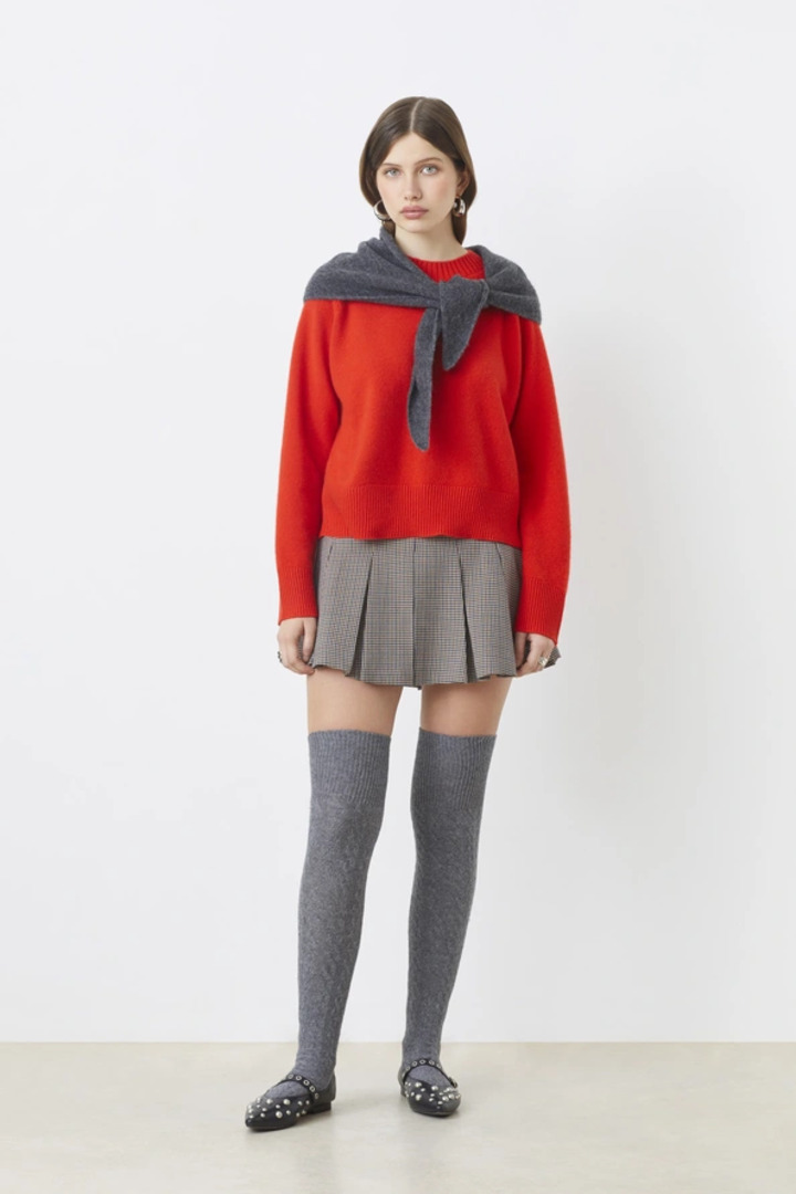 Paulvar Plain red wool jumper