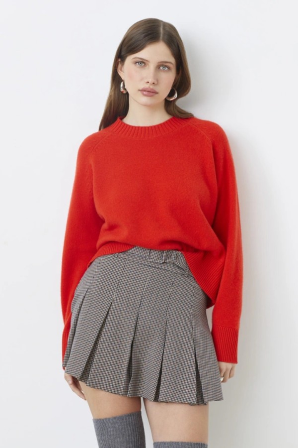 Paulvar Plain red wool jumper