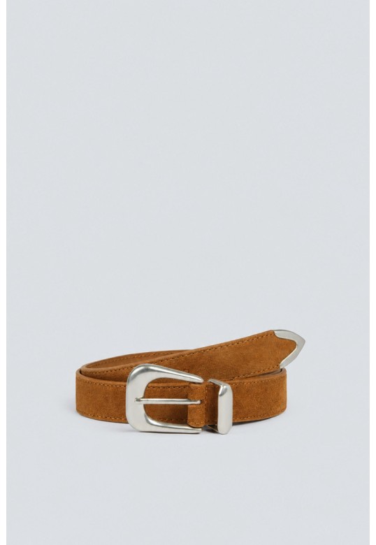 AILANA Camel leather belt