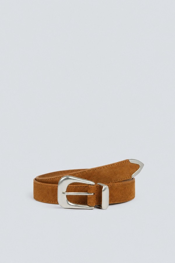 AILANA Camel leather belt