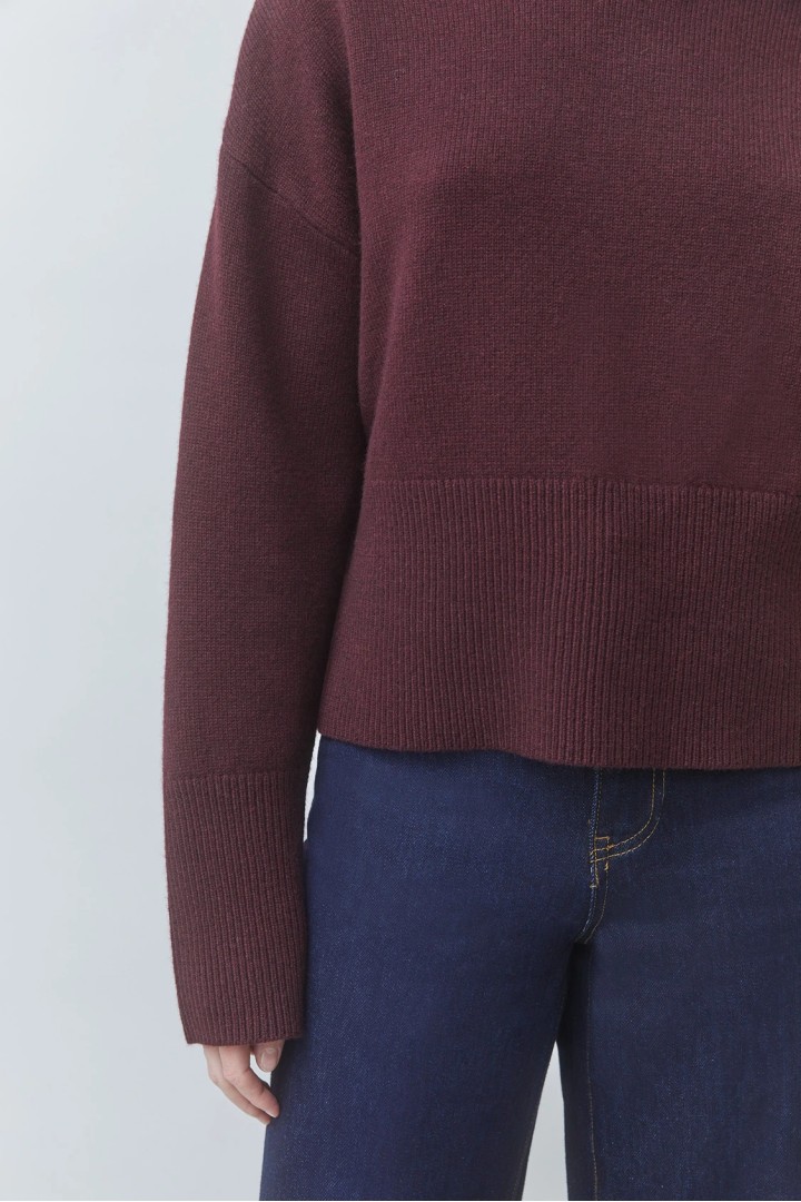 PINTO wool jumper Plum