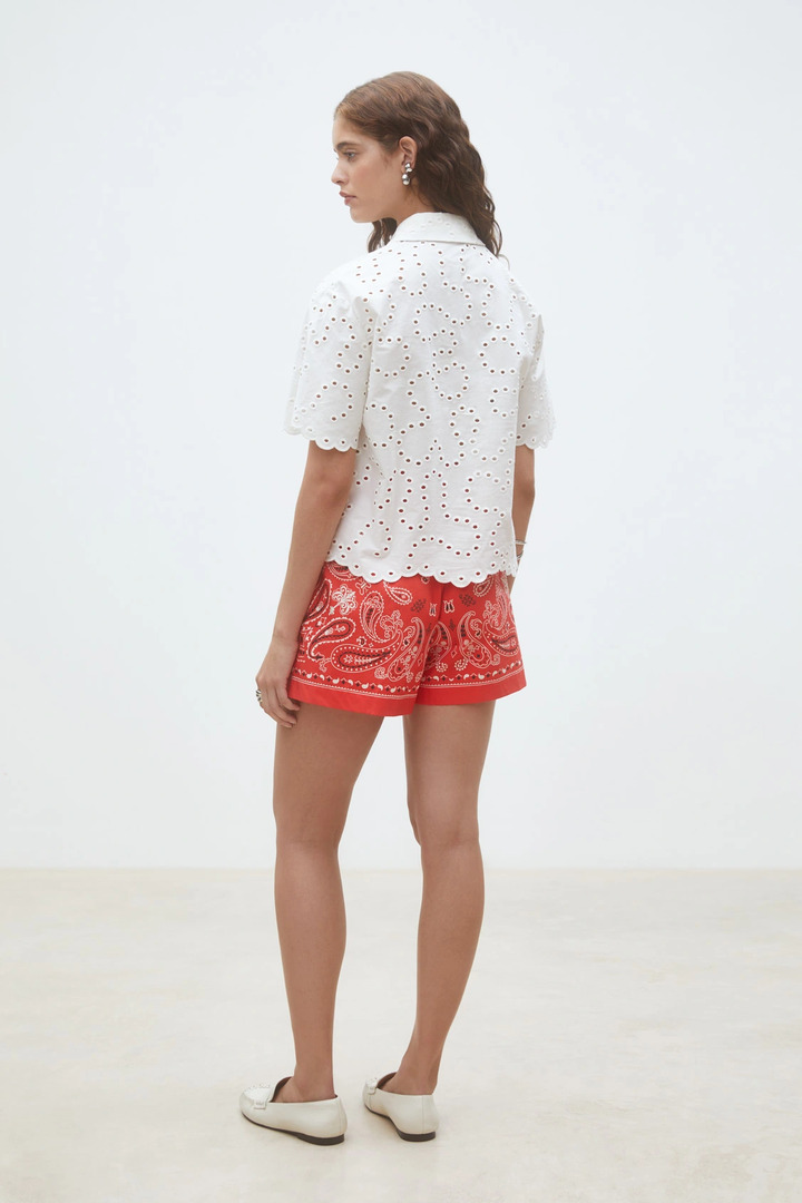  Bahia Red bandana shorts