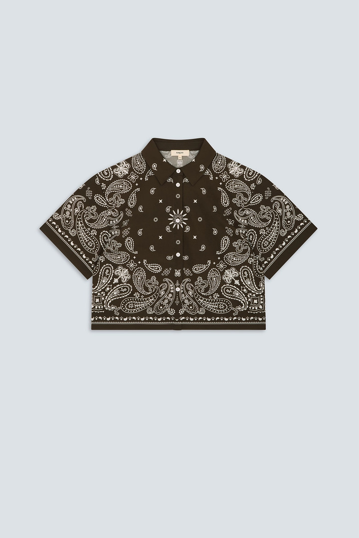 Luz Short choco bandana blouse 