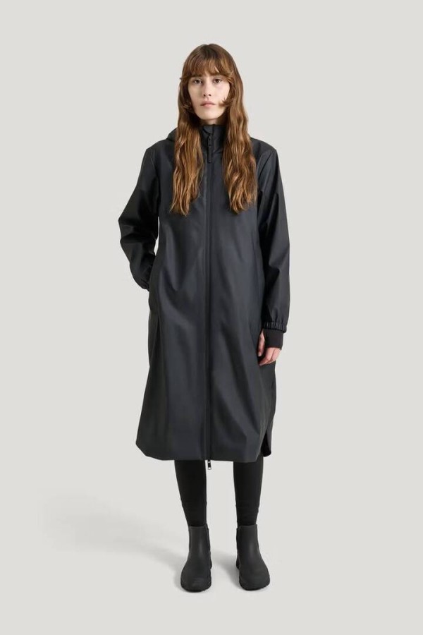  Ruby Insulated Raincoat — Rainjacket Women Black
