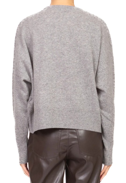 Wool Crew Neck Sweater Grey