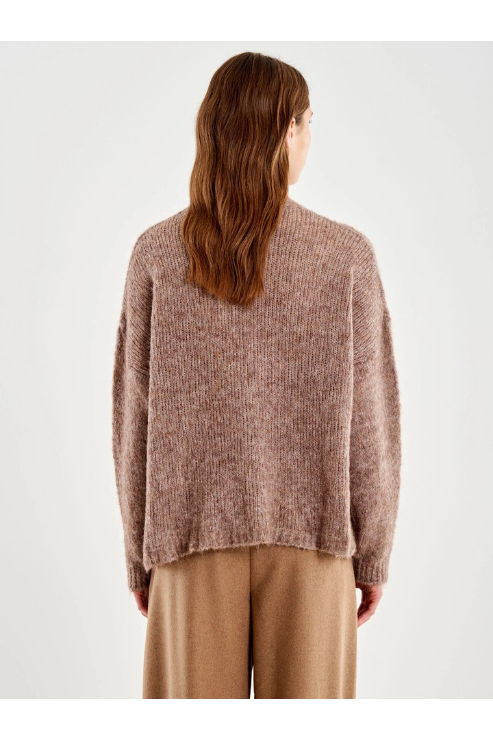 Crew Neck Sweater Dark Beige