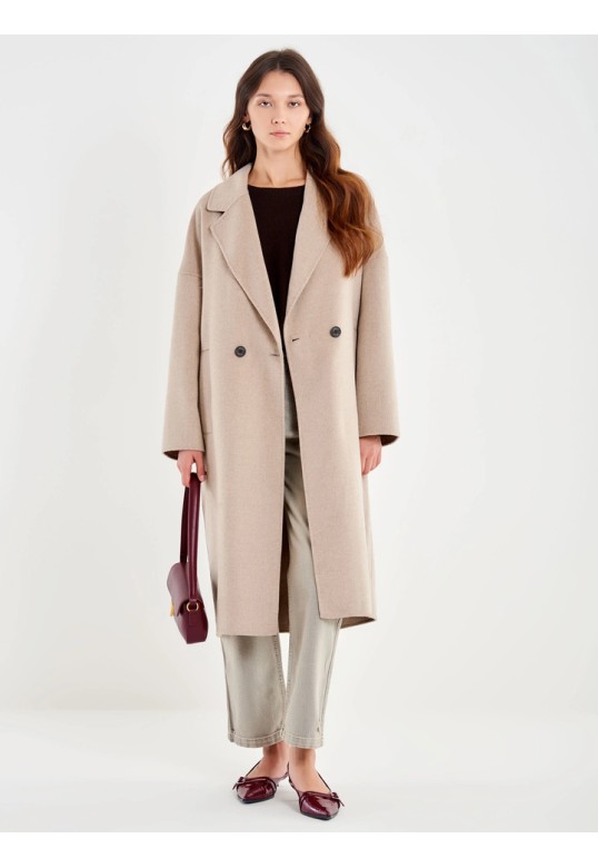 Oversized Egg Coat Turtledove