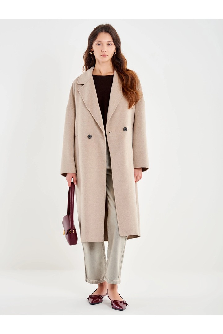 Oversized Egg Coat Turtledove