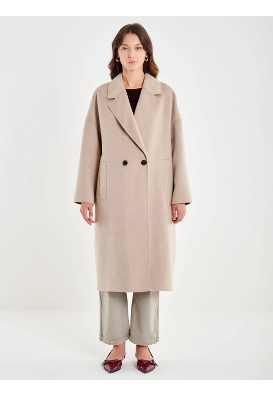 Oversized Egg Coat Turtledove