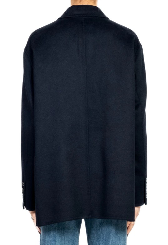 Oversized Wool Jacket Blue