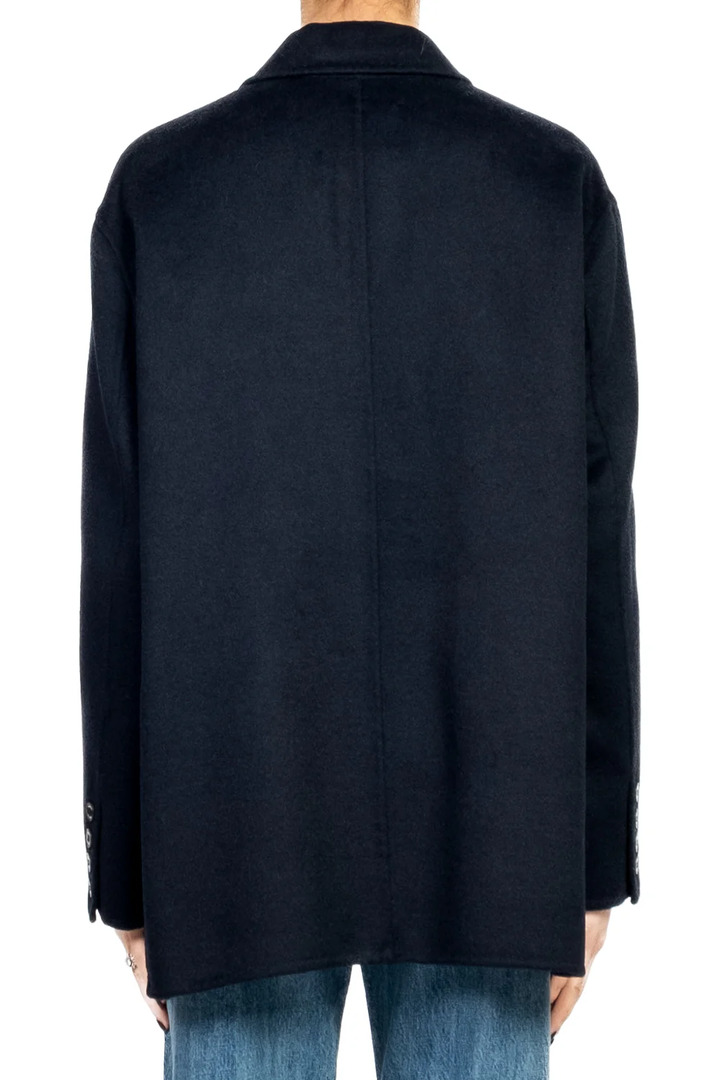 Oversized Wool Jacket Blue