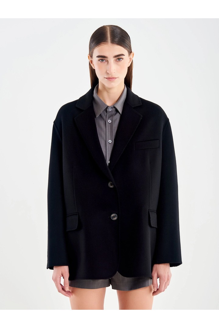Oversized Wool Jacket Black