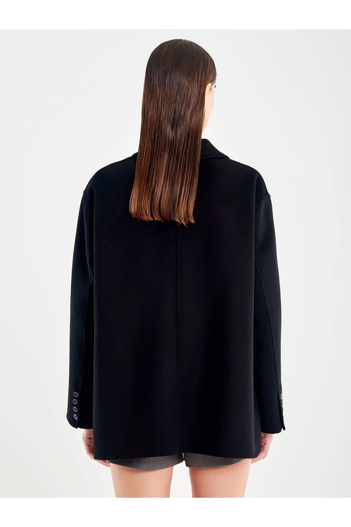 Oversized Wool Jacket Black