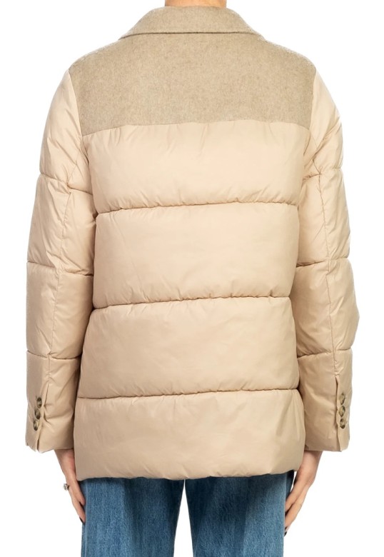 Handmade down jacket Beige
