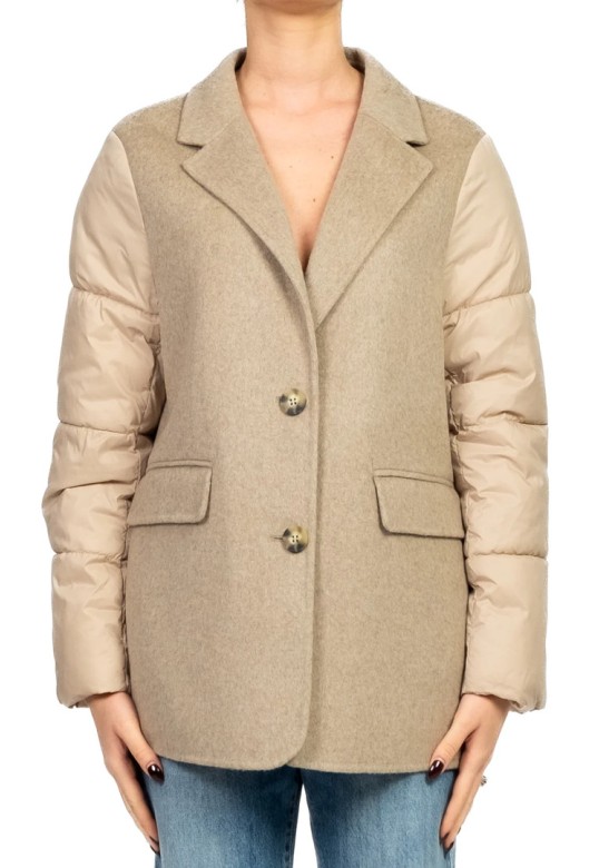 Handmade down jacket Beige