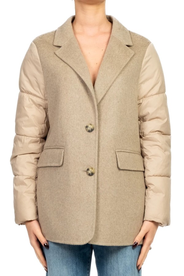 Handmade down jacket Beige