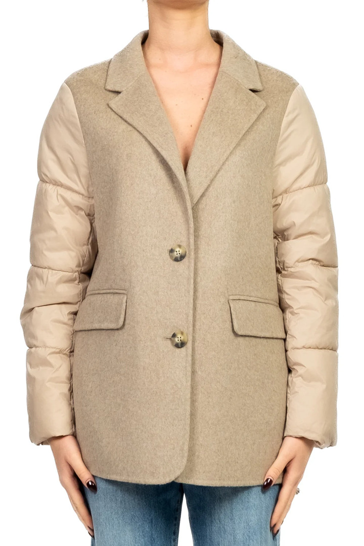 Handmade down jacket Beige