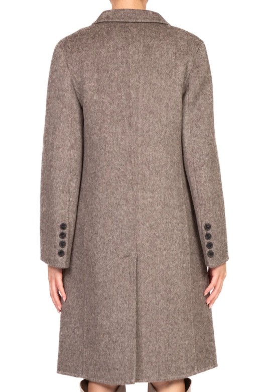 Handmade double-breasted coat Mocha