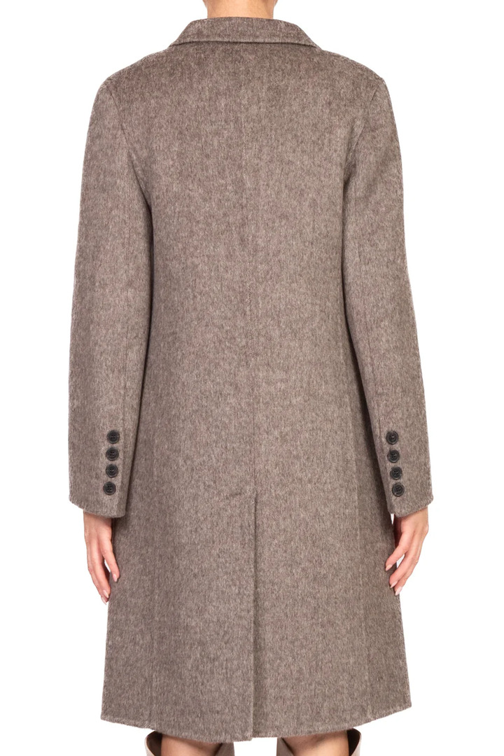 Handmade double-breasted coat Mocha
