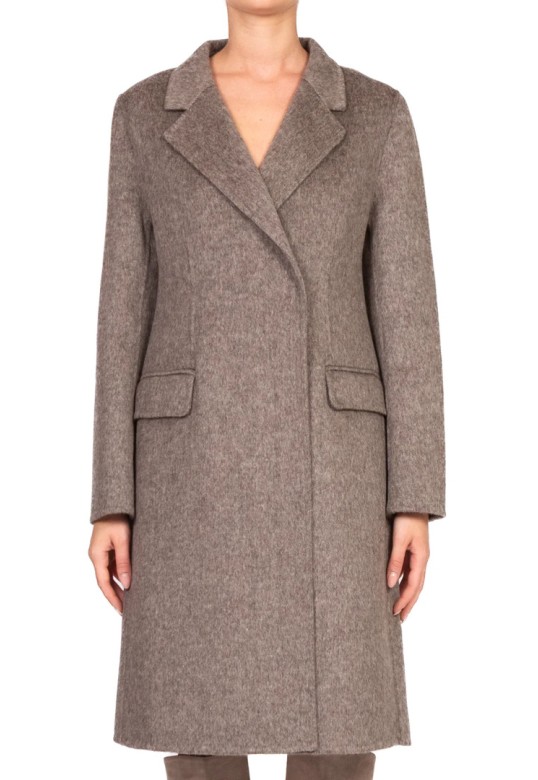 Handmade double-breasted coat Mocha