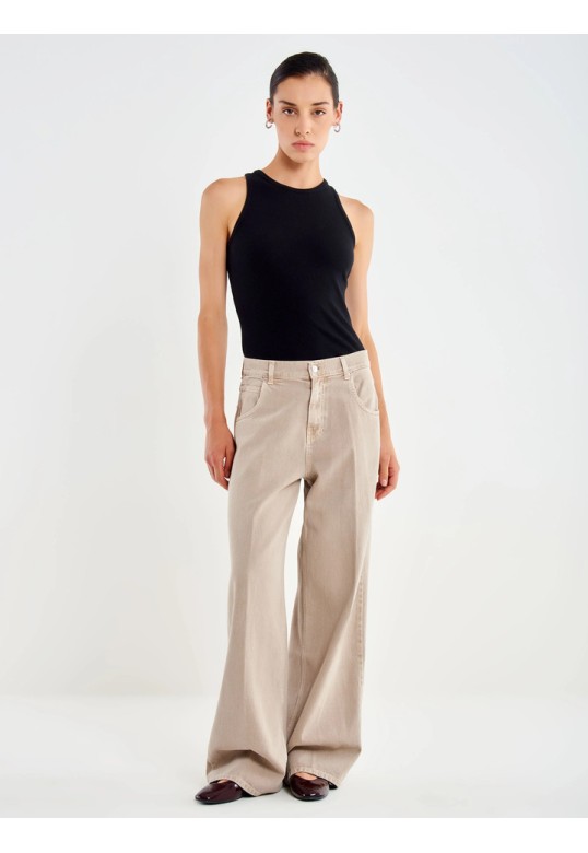 Icon Mia Baggy Jeans Taupe