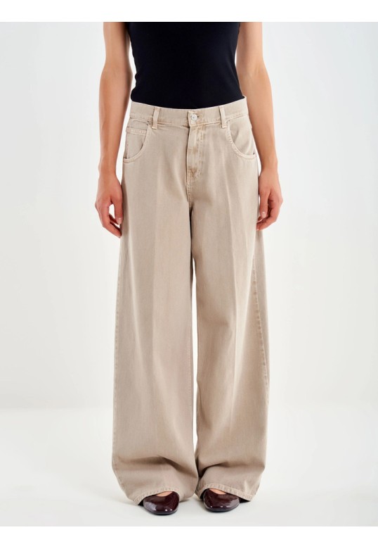Icon Mia Baggy Jeans Taupe