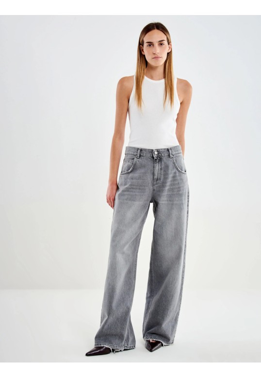 Jeans Icon Mia Baggy Grey