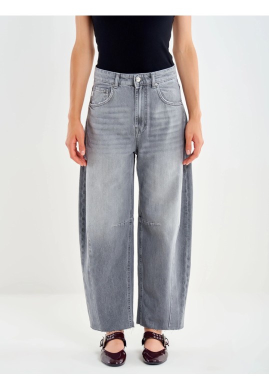 Delia Denim Barrel Grey