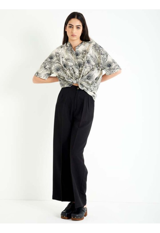 VICOLO TROPICAL SHIRT WITH BOW