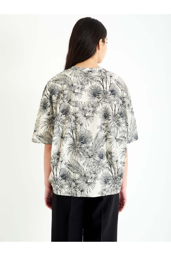 VICOLO TROPICAL SHIRT WITH BOW
