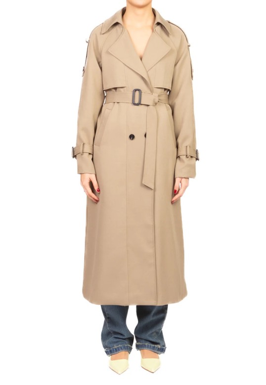 Double-breasted trench coat