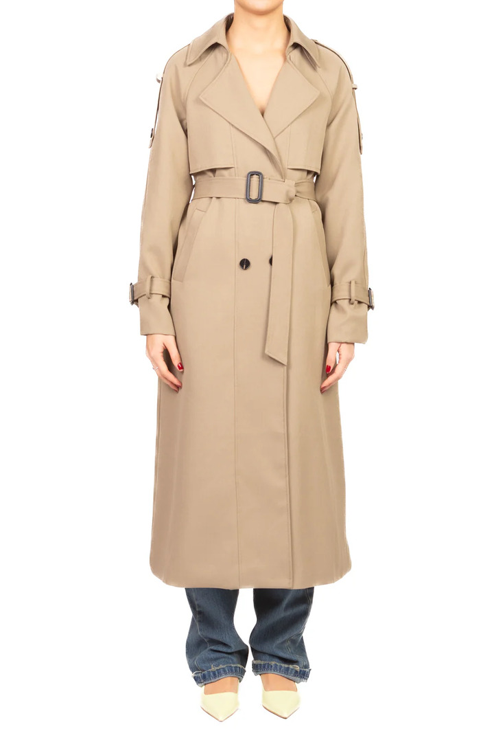 Double-breasted trench coat