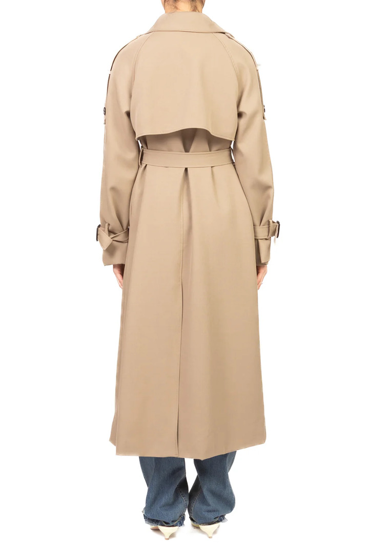 Double-breasted trench coat