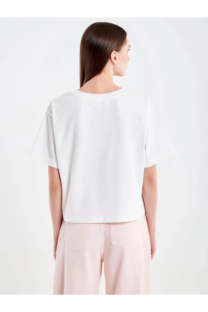 Basic Cropped T-shirt White