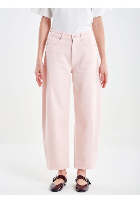 Chiara Barrel Pink Jeans