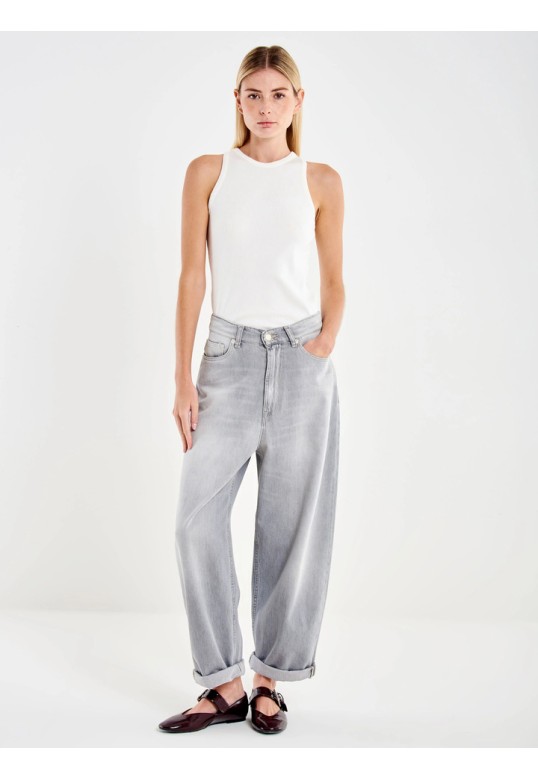Laila Relaxed Fit Jeans Grey