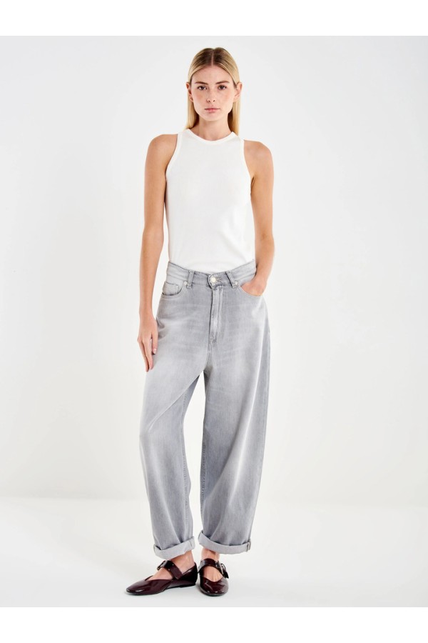 Laila Relaxed Fit Jeans Grey