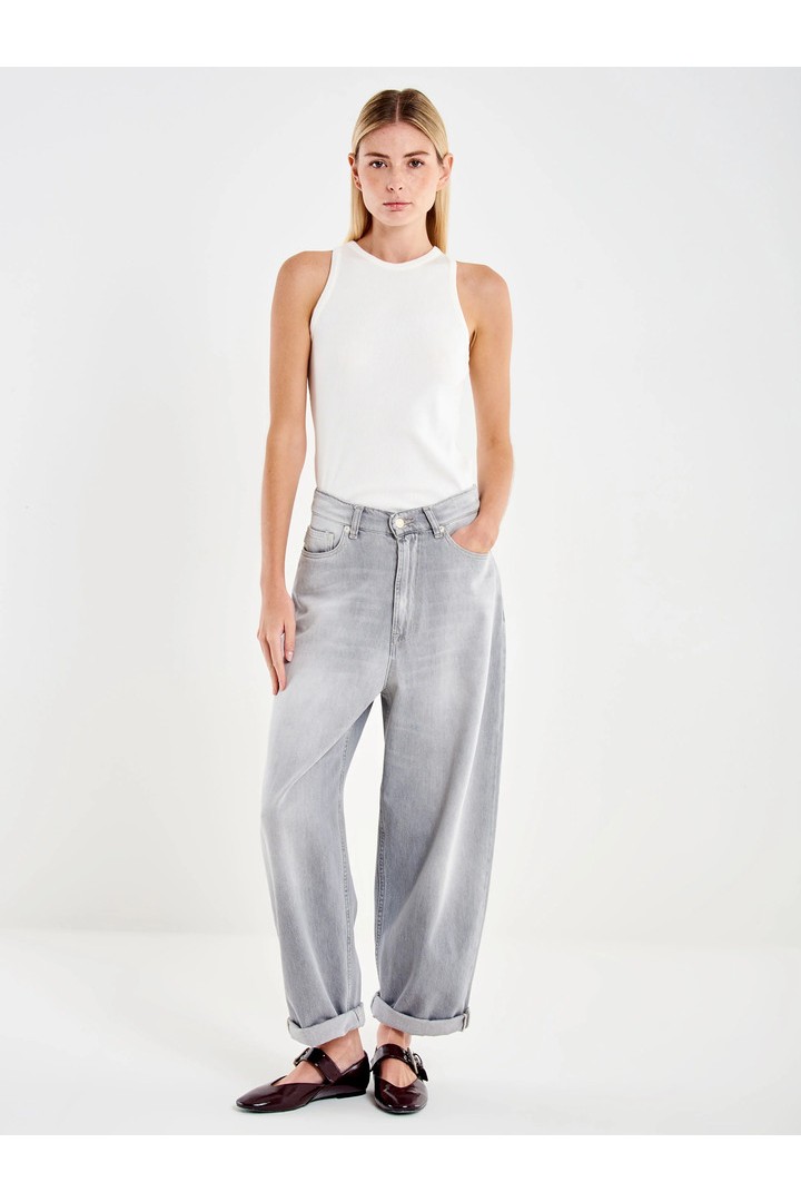 Laila Relaxed Fit Jeans Grey