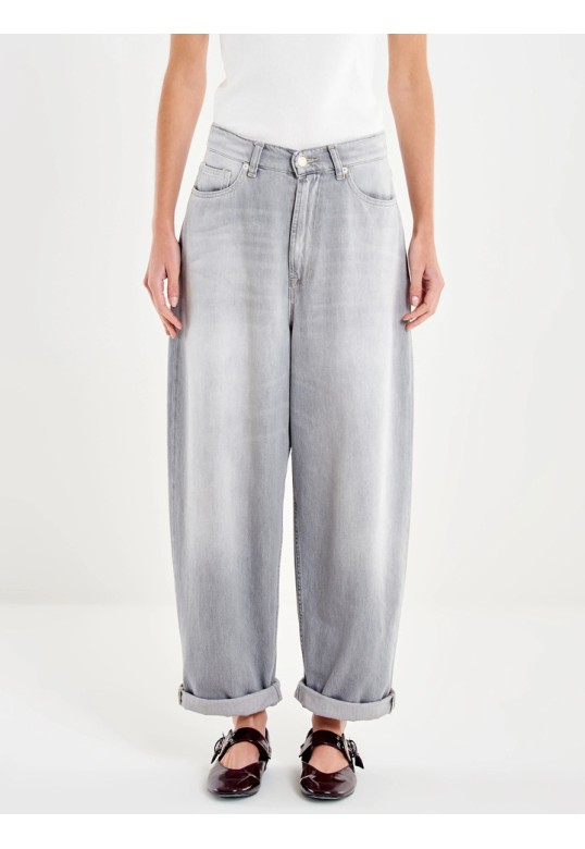 Laila Relaxed Fit Jeans Grey