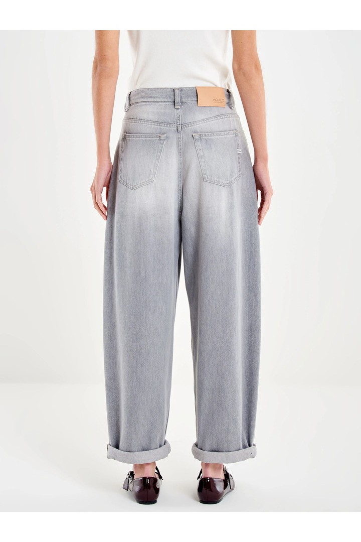 Laila Relaxed Fit Jeans Grey