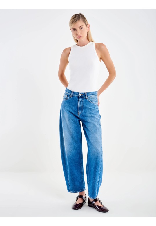 Chiara Barrel Blue Jeans