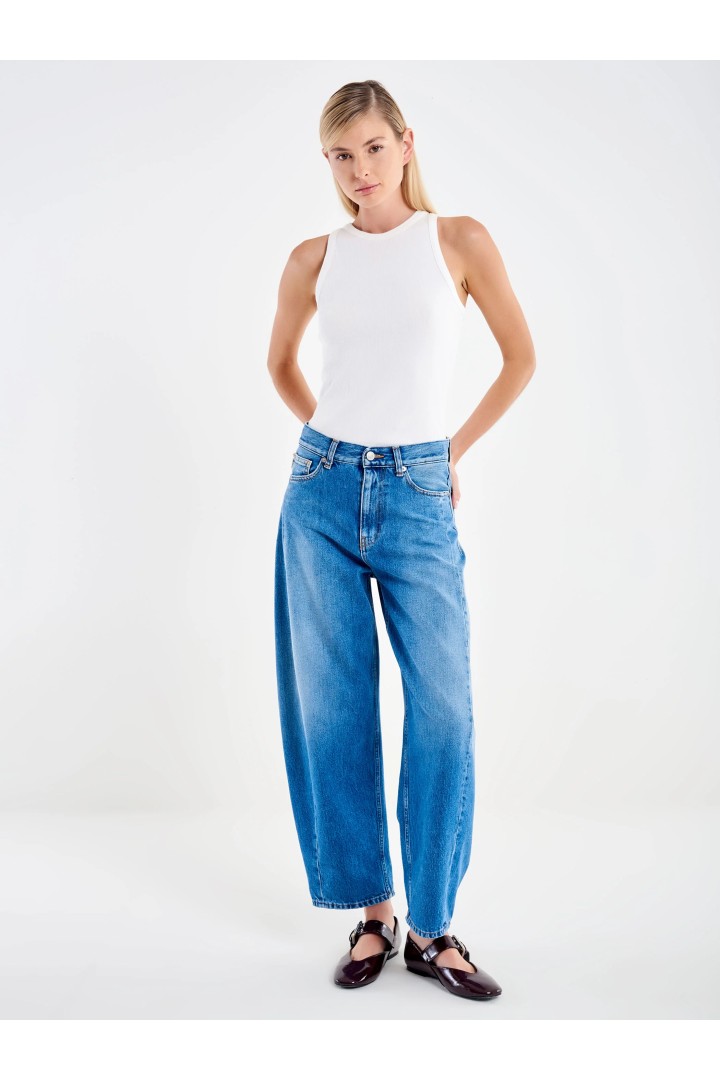 Chiara Barrel Blue Jeans